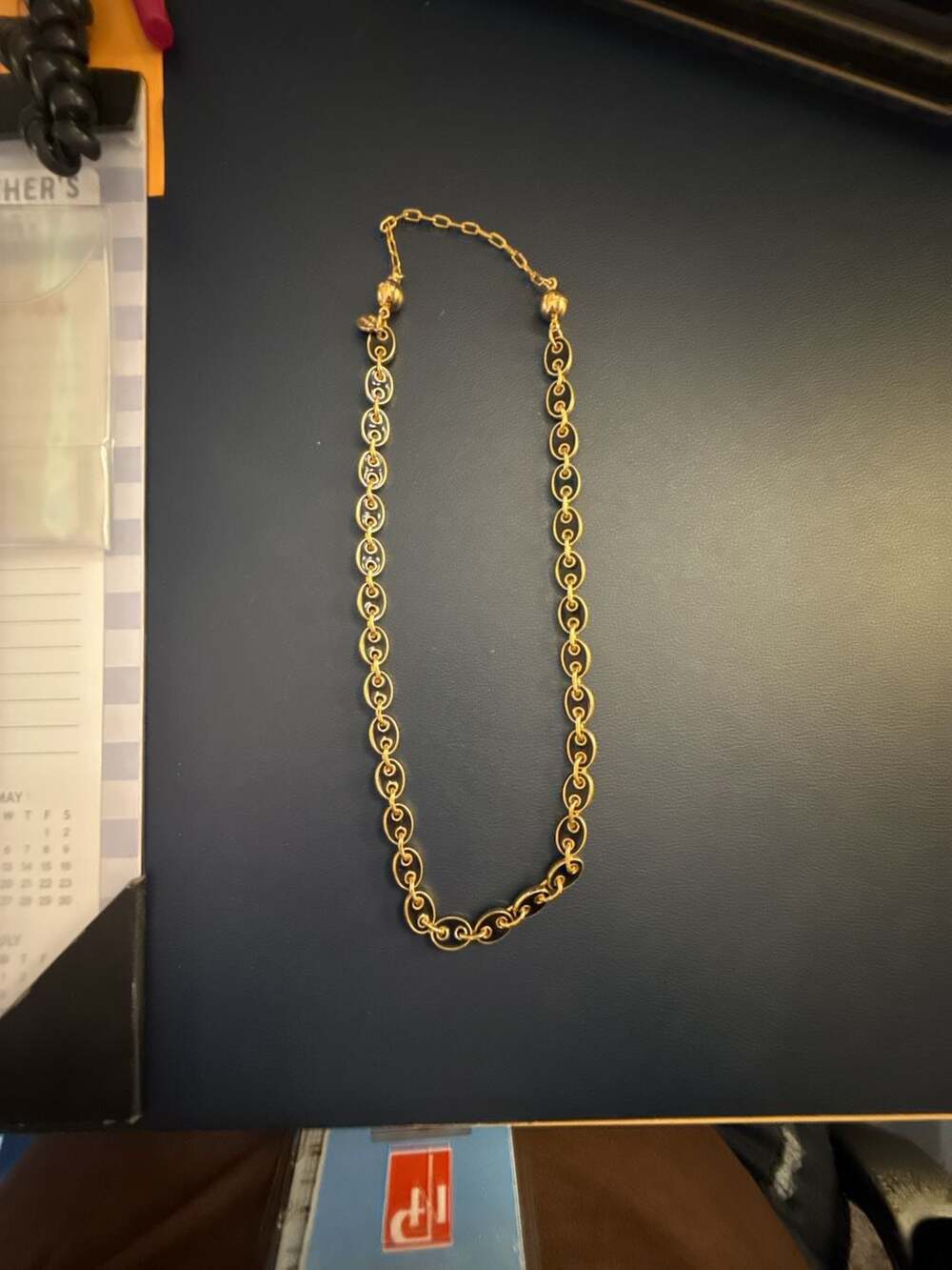 Bar by Alexa Rae Gold Tone Oval Link Chain Necklace